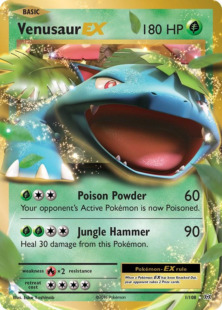 Pokemon - Venusaur EX - 1/108 - Evolutions - Ultra Rare - Single Card