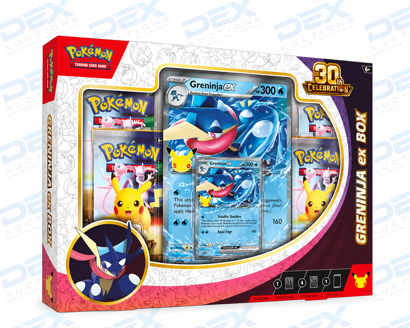 Pokémon 30th Celebration Greninja ex Box 